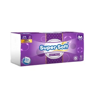 Super Soft non-perfumed soft pack tissues, 550 tissue layers, 20 × 20 cm